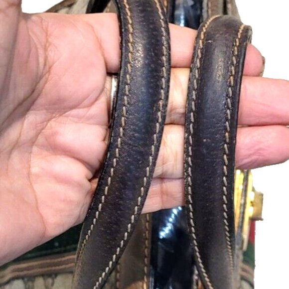 VERY RARE~GUCCI~OPHIDIA~SHERRY LINE~LIMITED EDITION/ TURN/KEY LOCK/TOTE/HANDBAG - Picture 10 of 14